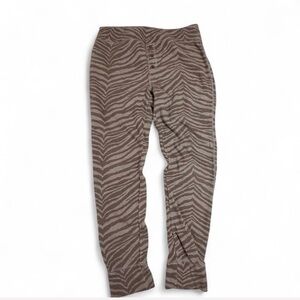 Aerie Grey Zebra Print Jogger Pajama Bottoms Size XL